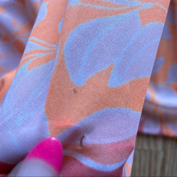 VTG MISS ELAINE 60s Sheer Mod Botanical Print ROBE/DUSTER - Picture 11 of 16